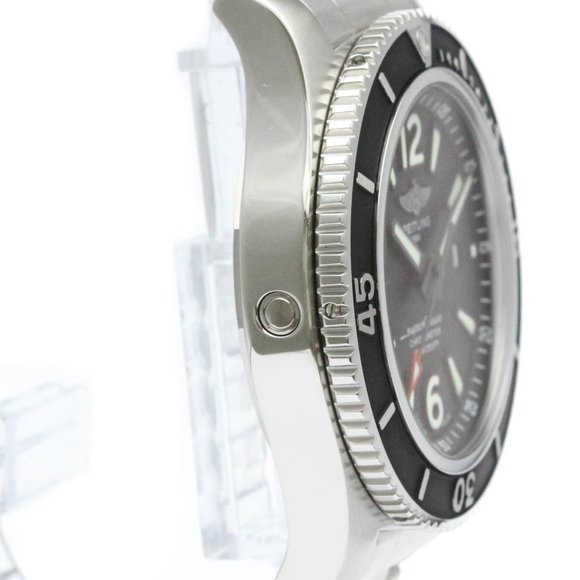 Polished BREITLING Superocean Steel Automatic Mens Watch A17367 BF560104 - Picture 8 of 8